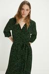 Oasis Essential Swirl Printed  Belted Shirt Dress thumbnail 2