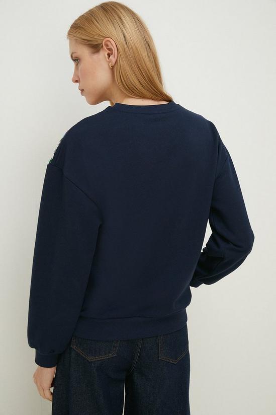 Oasis Block Sequin Fairisle Christmas Sweatshirt 3
