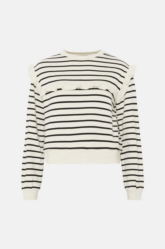 Oasis Frill Insert Stripe Sweatshirt 4