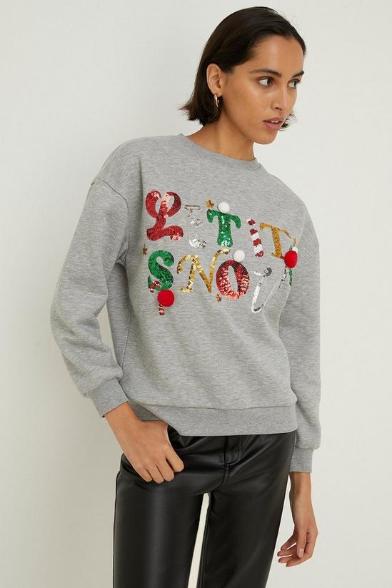 Oasis Let It Snow Christmas Sweatshirt 1