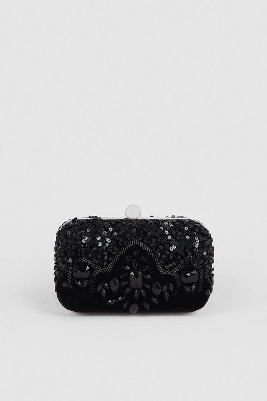 Oasis Beaded Round Clutch Bag 1
