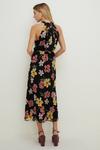 Oasis Floral Chiffon Halter Neck Pleated Maxi Dress thumbnail 3
