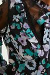 Oasis Lace Detailed Floral Ruffle Tie Neck Blouse thumbnail 5