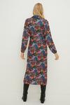 Oasis Jersey Crepe Floral Long Sleeve Shirt Dress thumbnail 3