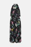 Oasis Floral Printed Halter Midi Dress thumbnail 4
