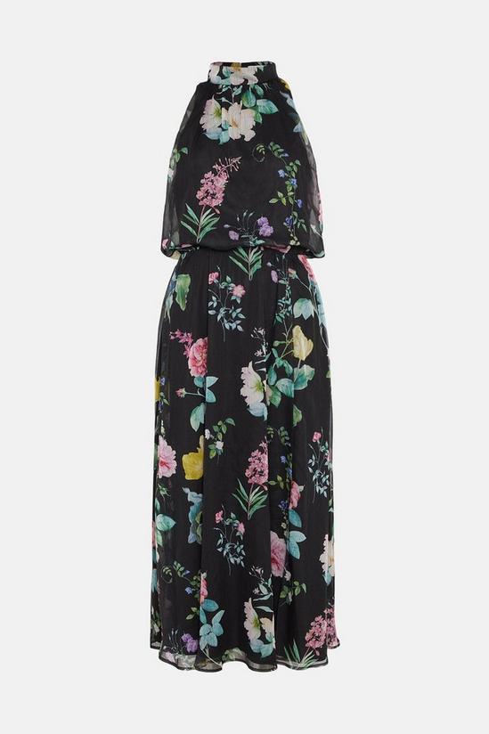 Oasis Floral Printed Halter Midi Dress 4