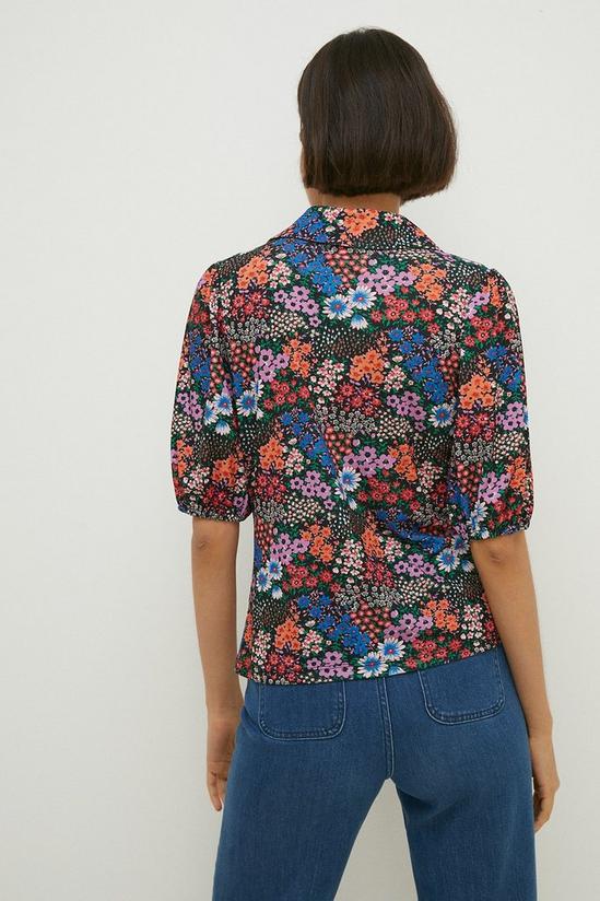 Oasis Jersey Crepe Floral Shirt 3
