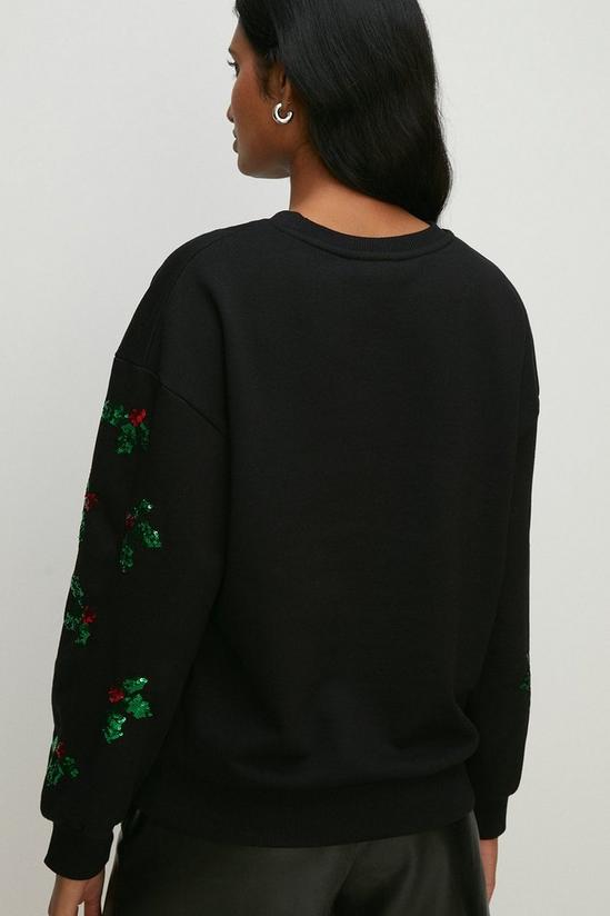 Oasis Sequin Holly Sweatshirt 3