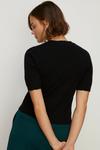Oasis Cashmere Blend Scallop Detail Knitted T-shirt thumbnail 3