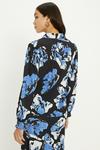 Oasis Slinky Jersey Floral Long Sleeve Shirred Cuff Shirt thumbnail 3