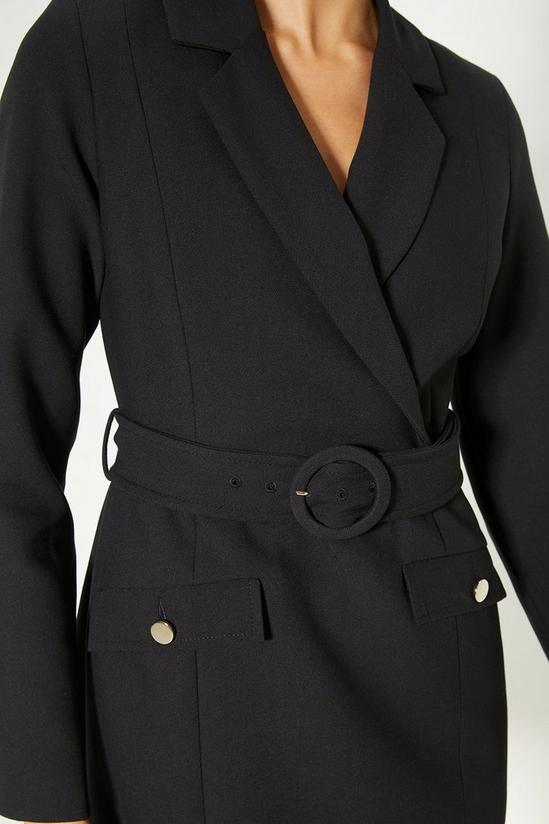 Oasis Premium Tailored Stretch Wrap Blazer Dress 2