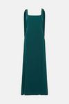 Oasis Petite Premium Crepe Tie Shoulder Midi Dress thumbnail 4