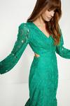 Oasis Premium Lace Cut Out V Neck Midi Dress thumbnail 1