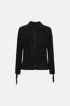 Oasis Petite Rachel Stevens Real Leather Fringe Jacket thumbnail 4
