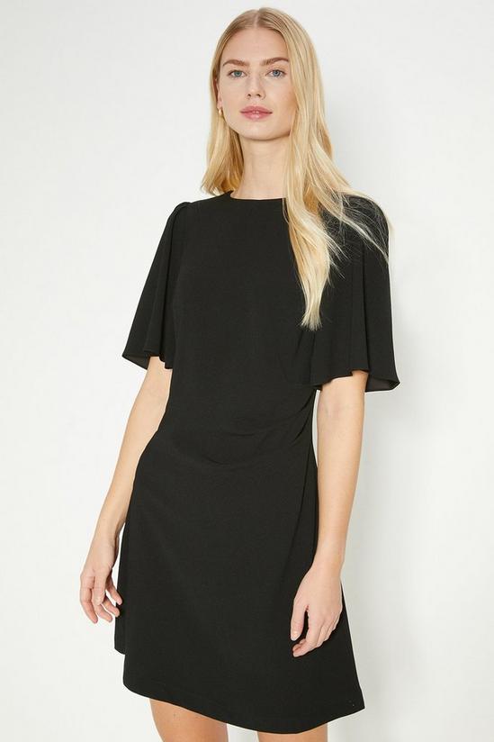 Oasis Ruched Detail Crepe Mini Dress 1
