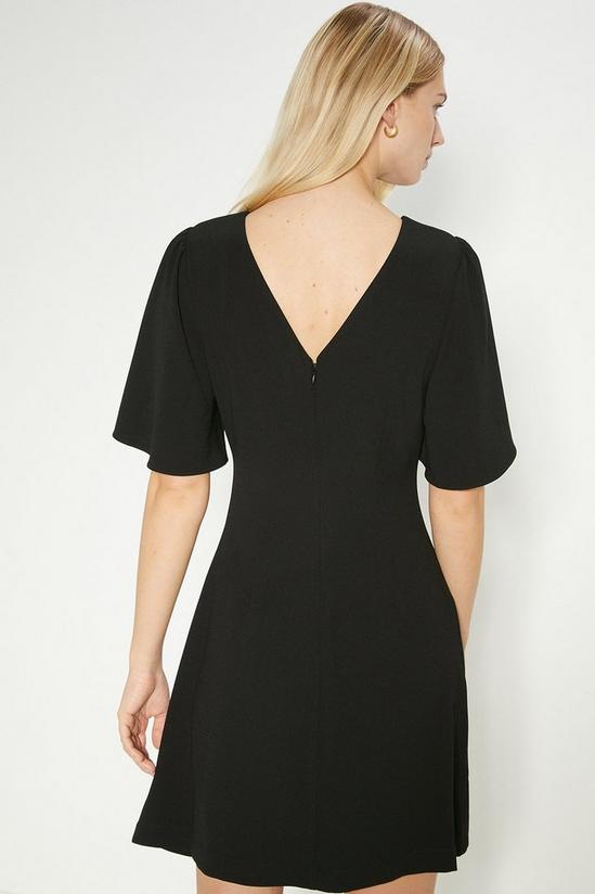 Oasis Ruched Detail Crepe Mini Dress 3