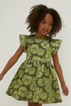 Oasis Kids Floral Jacquard Ruffle Detail Mini Dress thumbnail 4