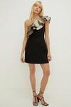 Oasis Premium Jacquard Ruffle Tailored Aline Dress thumbnail 1