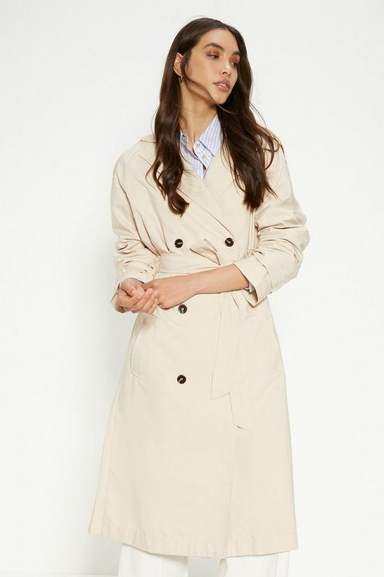Oasis Pleat Detail Belted Trench Coat 2