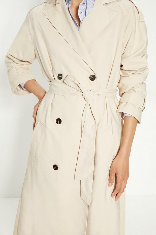 Oasis Pleat Detail Belted Trench Coat 4