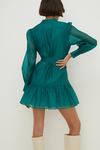 Oasis Long Sleeve Organza Mini Shirt Dress thumbnail 3