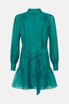 Oasis Long Sleeve Organza Mini Shirt Dress thumbnail 4