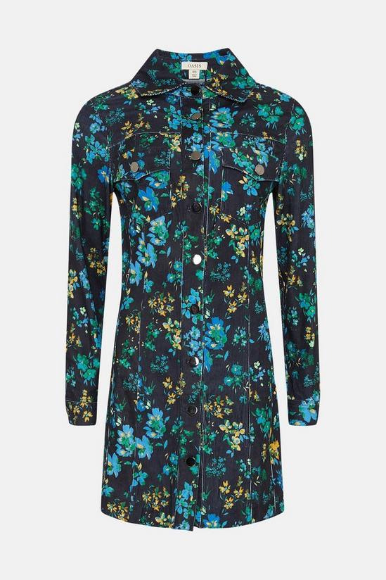Oasis Floral Cord Printed Shift Dress 4