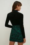 Oasis Green Animal Printed Cord Wrap Mini Skirt thumbnail 3