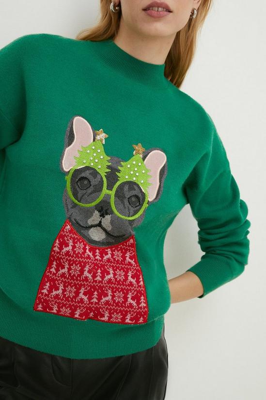 Oasis Frenchie Christmas Jumper 2