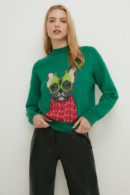 Oasis Frenchie Christmas Jumper 3