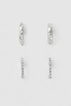 Oasis Diamante Detail Two Pack Earrings thumbnail 1