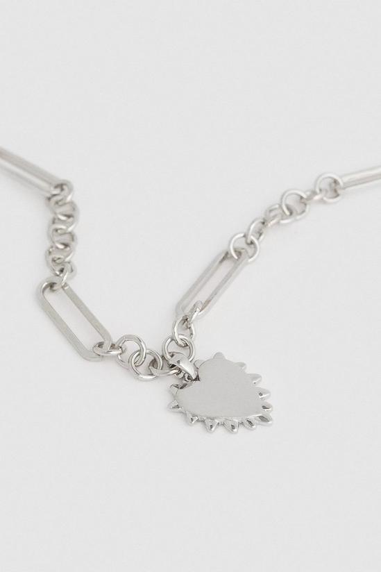 Oasis Chunky Heart Pendent Necklace 2