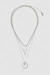 Oasis Three Row Necklace With Diamante Detail thumbnail 1