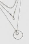 Oasis Three Row Necklace With Diamante Detail thumbnail 2