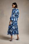 Oasis Cluster Floral Lace Balloon Sleeve Dobby Midi Dress thumbnail 3
