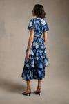 Oasis Cluster Floral Lace Tiered Dobby Midi Dress thumbnail 3