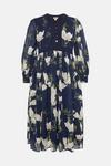 Oasis Plus Size Magnolia Floral Dobby Lace V Neck Midi Dress thumbnail 4