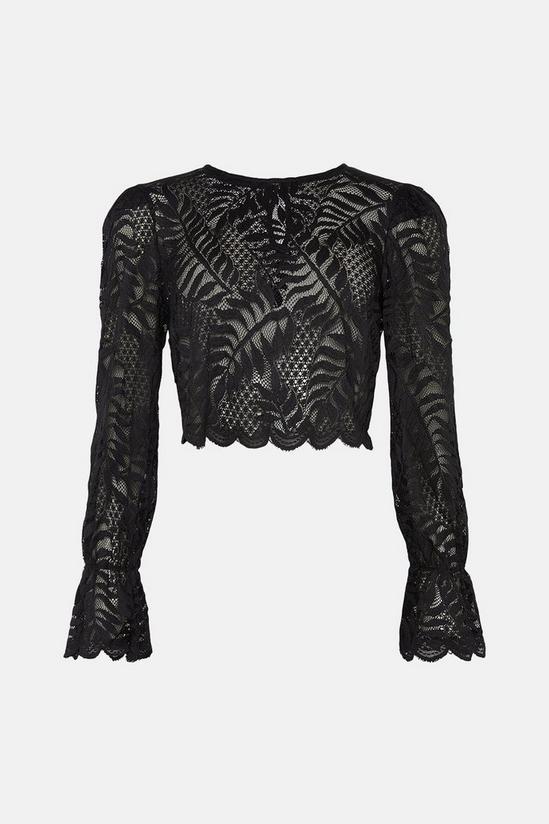Oasis Long Sleeved Delicate Lace Top 4