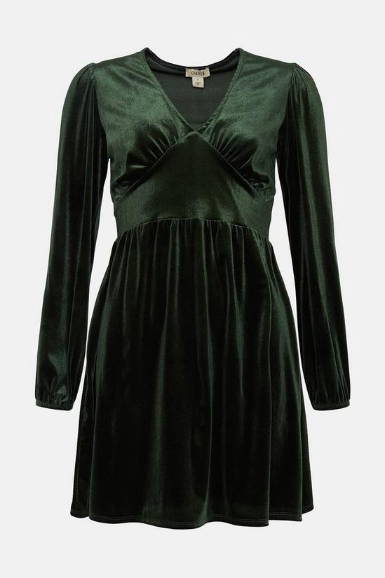 Oasis Velvet Empire Seam Mini Dress 4