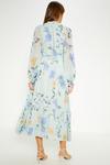 Oasis Lace Trim Eastern Dobby Floral Midi Dress thumbnail 3