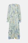 Oasis Lace Trim Eastern Dobby Floral Midi Dress thumbnail 4
