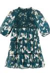 Oasis Kids Magnolia Floral Lace Tiered Dobby Dress thumbnail 2