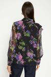 Oasis Floral Dobby Chiffon Corsage Soft Shirt thumbnail 3