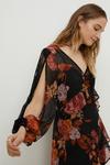 Oasis Floral Lace Mix Split Sleeve Midi Dress thumbnail 1