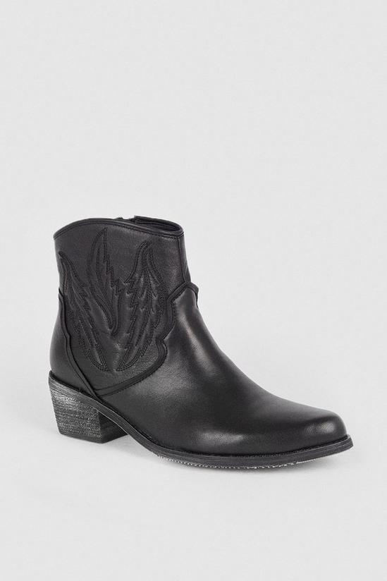 Oasis Leather Western Boot 1