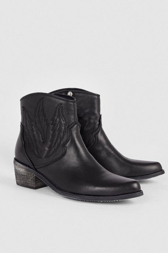 Oasis Leather Western Boot 2