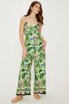 Oasis Tropical Print Strappy Jumpsuit thumbnail 1