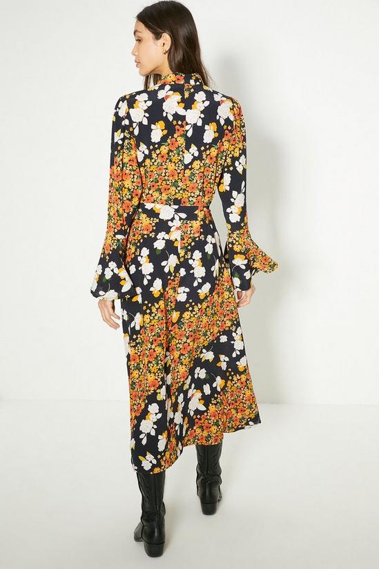 Oasis Petite Diagonal Floral Midi Dress 3