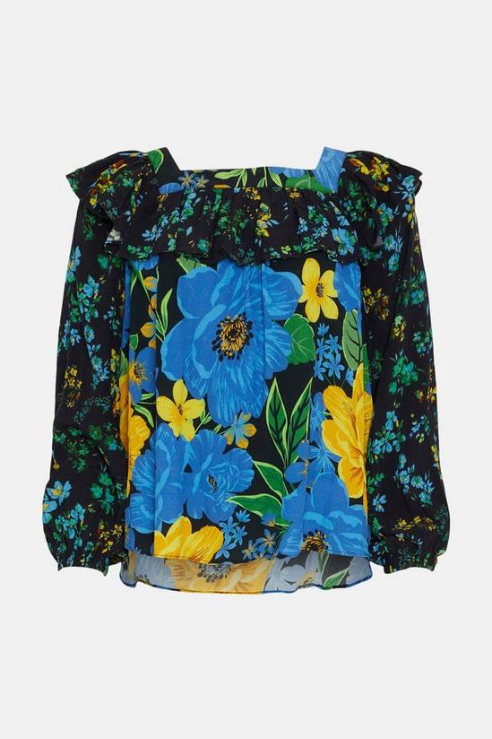 Oasis Patch Print Bold Floral Blouse 4