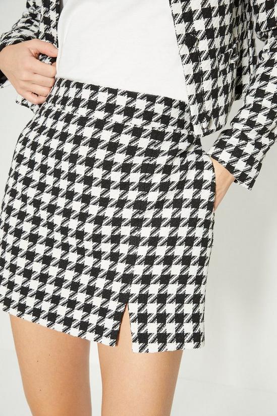 Oasis Rachel Stevens Houndstooth Tweed Mini Skirt 3